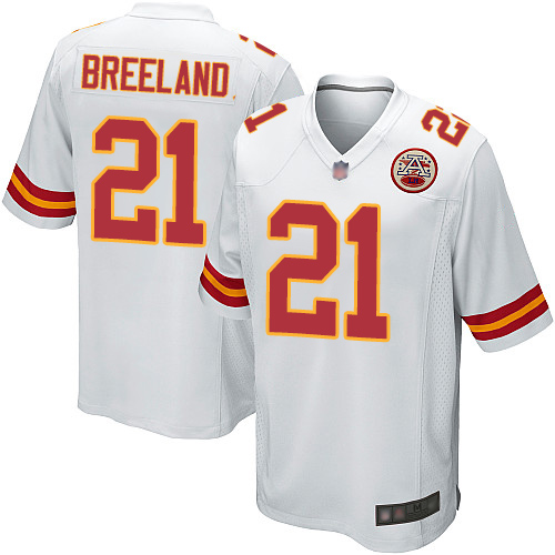 Men Kansas City Chiefs #21 Breeland Bashaud Game White Football Nike NFL Jersey->kansas city chiefs->NFL Jersey